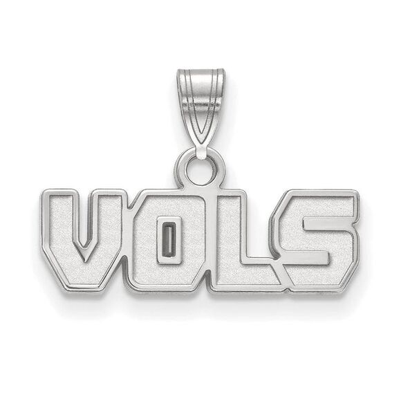 Sterling Silver U. of Tennessee Small 'Vols' Pendant - Picture 1 of 4